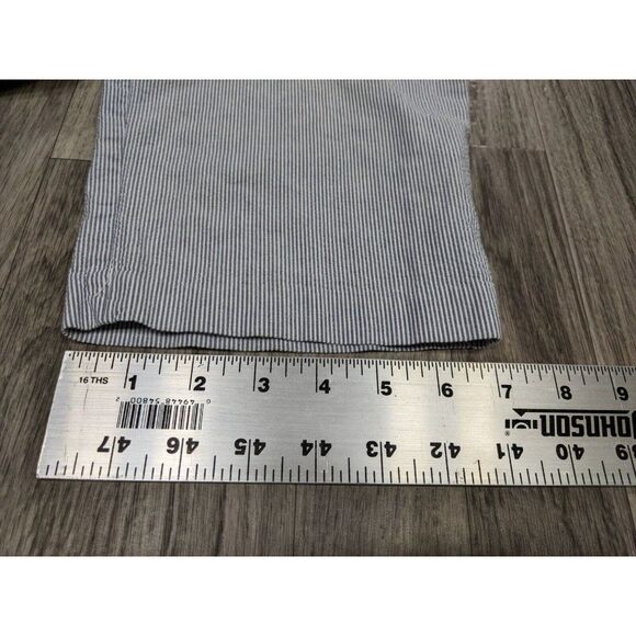 (3/$35) 212 Collection Size 2 Blue White Striped Seersucker Natural Fit Capris - Picture 12 of 12